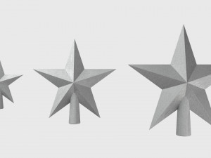 christmas tree decoration stars collection 3Dモデル