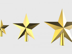 christmas tree decoration stars collection 3Dモデル