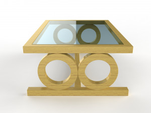 asher coffee table Model 3D