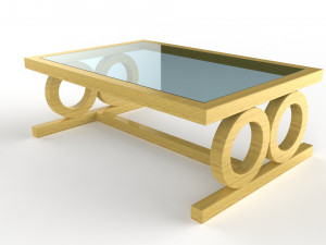 asher coffee table Model 3D