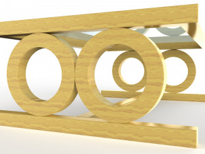 asher coffee table Model 3D
