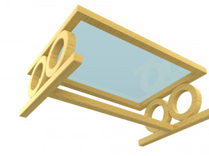asher coffee table Model 3D