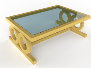 asher coffee table Model 3D