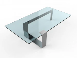 プリンスキーガラスのコーヒーテーブル 3Dモデル