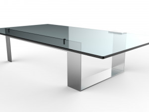 plinsky glass coffee table Model 3D