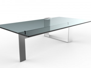 plinsky glass coffee table Model 3D