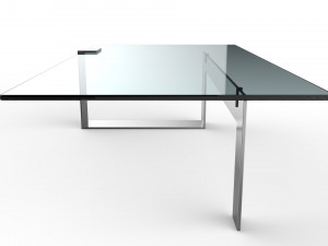plinsky glass coffee table Model 3D