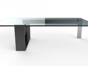 plinsky glass coffee table Model 3D