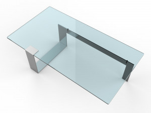 plinsky glass coffee table Model 3D