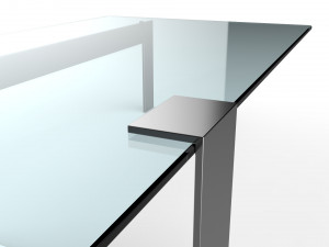 plinsky glass coffee table Model 3D