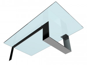 plinsky glass coffee table Model 3D