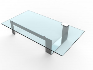 plinsky glass coffee table Model 3D