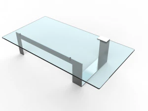 plinsky glass coffee table 3D Model