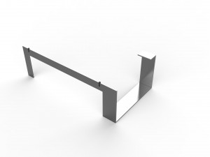 plinsky glass coffee table Model 3D