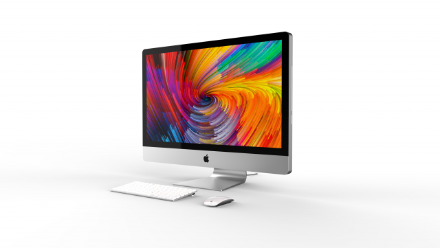 apple imac 27-inch Model 3D .c4d .max .obj .3ds .fbx .stl .blend 