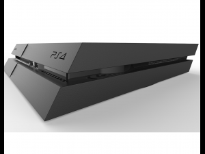 sony ps4 console and dualshock controller 3D Model