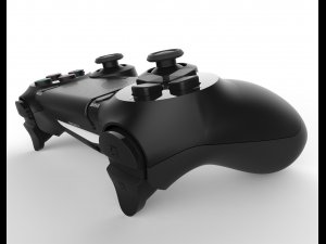 sony ps4 console and dualshock controller 3D Model