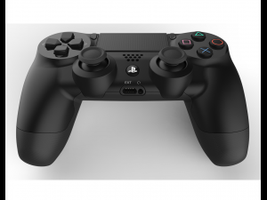 sony ps4 console and dualshock controller 3D Model