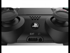 sony ps4 console and dualshock controller 3D Model