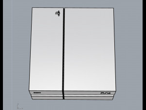 sony ps4 console and dualshock controller 3D Model