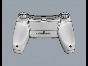 sony ps4 console and dualshock controller 3D Model