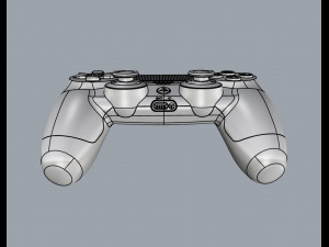 sony ps4 console and dualshock controller 3D Model