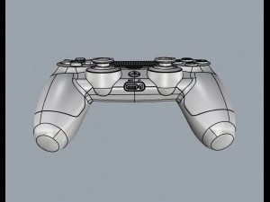 sony ps4 console and dualshock controller 3D Model