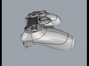 sony ps4 console and dualshock controller 3D Model