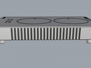 fogatti cooktop 2 burners 200 induction 3D Модель
