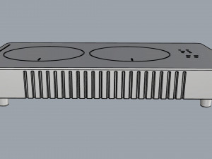 fogatti cooktop 2 burners 200 induction 3D Модель