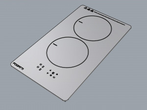 fogatti cooktop 2 burners 200 induction 3D Модель