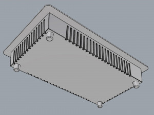 fogatti cooktop 2 burners 200 induction 3D Модель