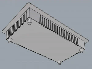 fogatti cooktop 2 burners 200 induction 3D Model