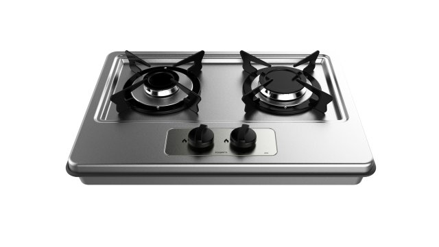 fogatti cooktop 2 burners 200i 3D 模型 .c4d .max .obj .3ds .fbx .stl .blend 