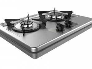 fogatti cooktop 2 burners 200i 3D 模型