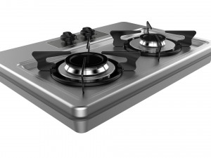 fogatti cooktop 2 burners 200i 3D 模型