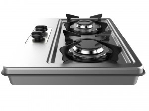 fogatti cooktop 2 burners 200i 3D 模型