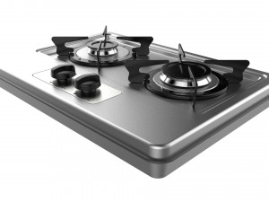 fogatti cooktop 2 burners 200i 3D 模型
