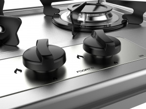 fogatti cooktop 2 burners 200i 3D 模型