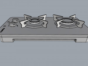 fogatti cooktop 2 burners v200 3D मॉडल