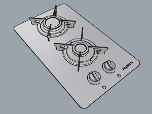 fogatti cooktop 2 burners v200 3D Model