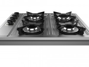 fogatti cooktop 4 burners 400i 3D Model