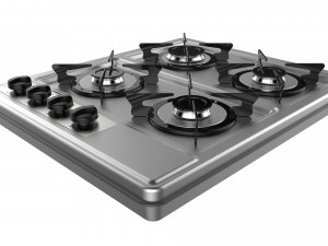 fogatti cooktop 4 burners 400i 3D Model