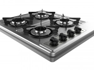 fogatti cooktop 4 burners 400i 3D Model