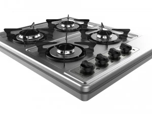 fogatti cooktop 4 burners 400i 3D Model