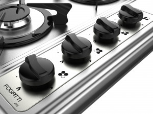 fogatti cooktop 4 burners 400i 3D Model