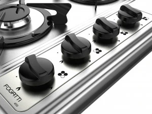 fogatti cooktop 4 burners 400i 3D Model