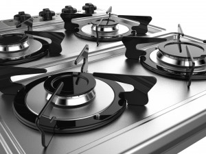 fogatti cooktop 4 burners 400i 3D Model