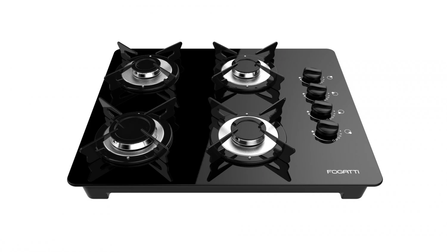 fogatti cooktop 4 burners v400 3D Model .c4d .max .obj .3ds .fbx .stl .blend 