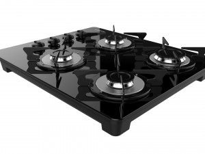 fogatti cooktop 4 burners v400 Modèle 3D